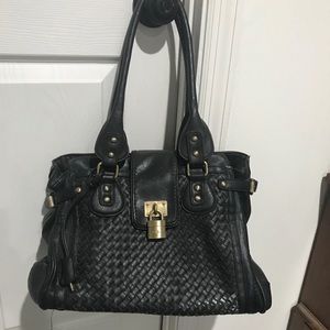 Black military style purse